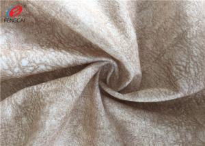 Quality Polyester Print Sofa Velvet Upholstery Fabric , Velvet Curtain Fabric Make To Order wholesale