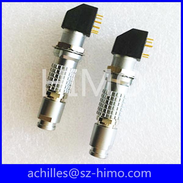 Cheap self-locking 4 pin PCB mount panel connector lemo replacement FGG.1B.304.CLAD for sale