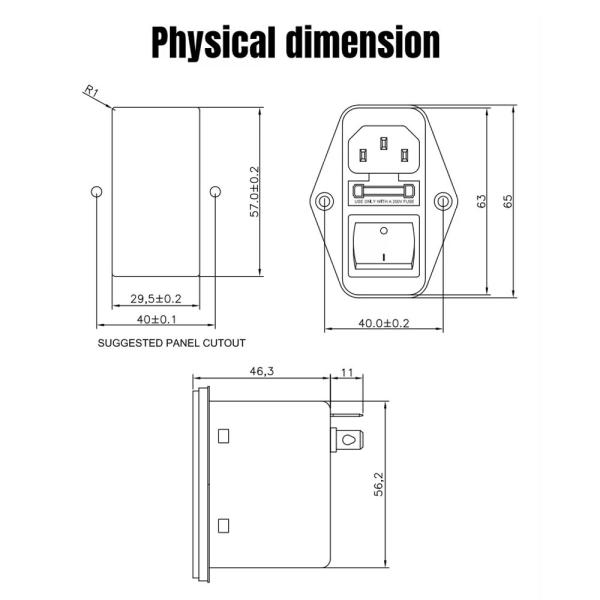 Directly Sell IEC Socket Filters For AC Power Low Pass And Single-Phase EMI Filtering