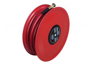 Quality Red Hose Reel Disc With Fire Hose Reel Nozzle Plastics Powder Coating wholesale