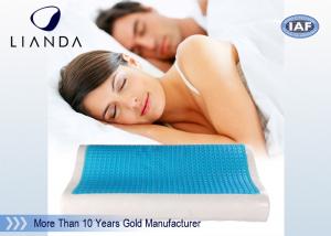 China Visco rectangle Cooling Gel Pillow , wave summer cooling gel memory pillow on sale