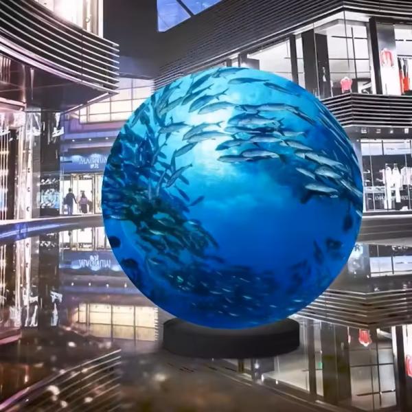 Cheap Soft Module Customized Shape Spherical LED Display Full Colour LED Ball Screen for sale