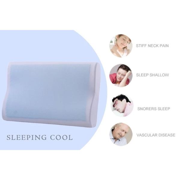 Sleeping Gel Memory Foam Pillow Ventilated Pillow Case Material 1.5kgs Weight