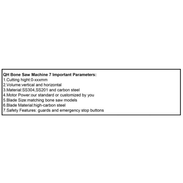 Highly Efficient Commercial Fully Automatic Bone Sawing Machine Electric Stainless Steel