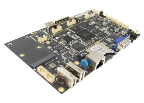 Cheap 1GB 2GB RAM Embedded System Board With Mini PCIE VGA LVDS Interface Multiple Languages for sale