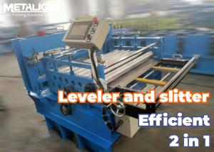 Efficient 0.8-1.5mm Slitting And Cutting Machine  With Leveling Machine And Hydraulic Cutter