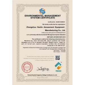 ZHENGZHOU HANLIN AMUSEMENT EQUIPMENT MANUFACTURING CO.,LTD. Certifications
