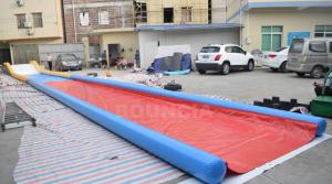 Quality 27m Long Air Sealed Inflatable Water Slides For Lakeside / Inflatable Slip N Slide wholesale