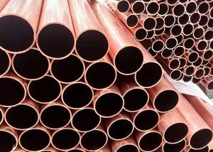 China Seamless / Welded T2 Copper Pipe Tube For Air Conditioning Condenser on sale