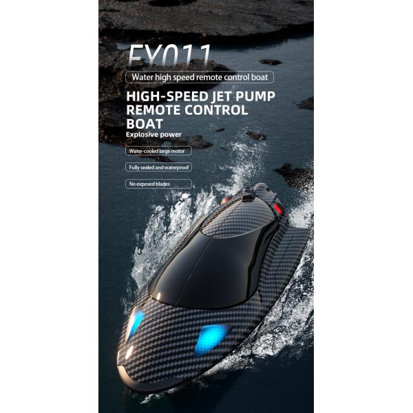 Fy011 High Speed 25KM/h RC Boat 2.4G Remote Control No Exposed Blades Capsized Reset Explosive And Powerful RC Ship Toy