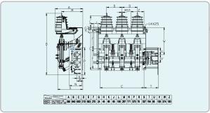 Quality Three Phase AC Air Load Break Switch , Transformer Load Break Switch 12kV wholesale