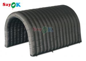 China Black Inflatable Sports Tunnel Tent For Football Game Outdoor Events Entrance Tunnel on sale