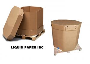Quality Disposable 1000l Liquid Paper IBC Container With Liner Bag Coconut Oil And Juice Use wholesale