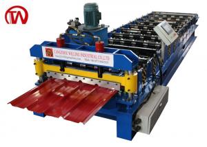 China Metal Roofing Wall Roof Roll Forming Machine Mega Rib Horizontally  Install on sale