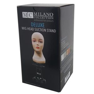 China Black Color Corrugated Paper Material Printed Cardboard Box Packaging for the Head Suction Stand Hair Products on sale