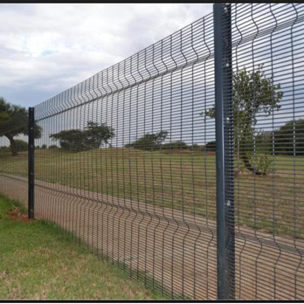 358 Safety Welded Mesh Fence , Welded Metal Fence Panels Powder Coated