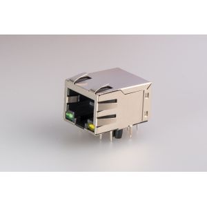 Buy cheap 90 Degree RJ45 Ethernet Jack 10P10C 1 Ports and Integrated Magnetic Connector from wholesalers