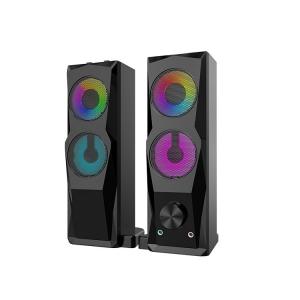 Quality DC5V 2.0 Channel Speakers Rgb PC Gaming Speakers AUX Input Delicate Sound wholesale