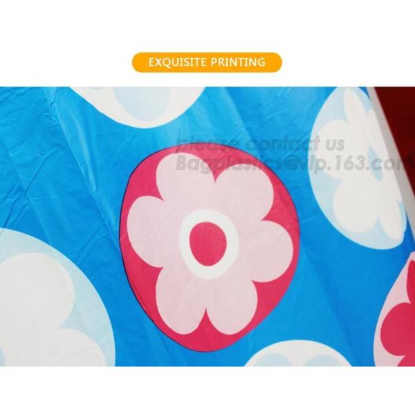 PEVA SHELF LINER, DRAWER MAT, shower curtain with resin hook set, pattern printed polyester shower curtain bagease pack