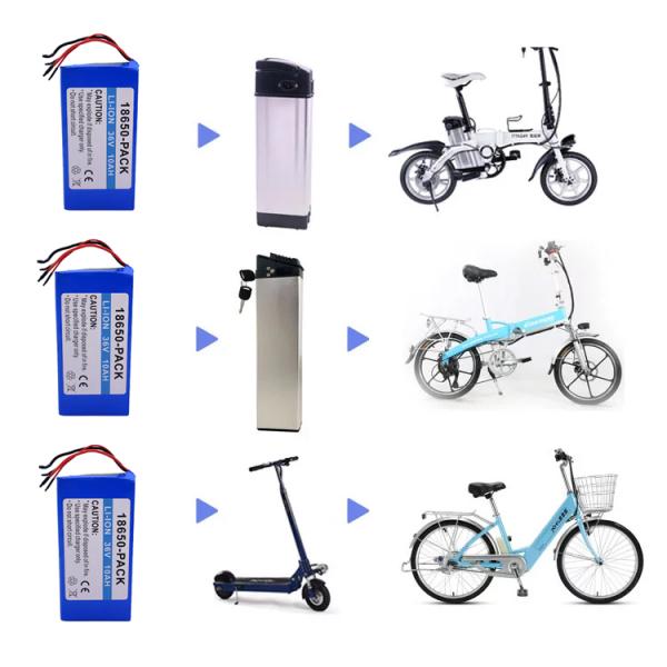 Customizable High-Performance Li-ion Batteries 18650 10S4P 24V 36V 48V 10Ah Lithium Battery Pack for E Bike