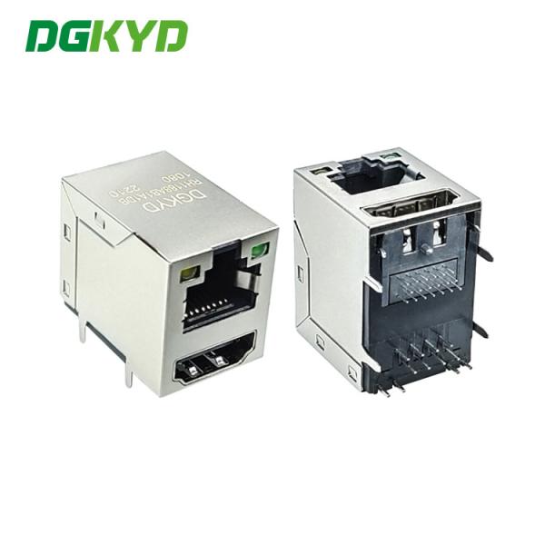 DGKYDRH1188AB1A1DB1080 RJ45 Network Port USB Connector Single Port 8P8C