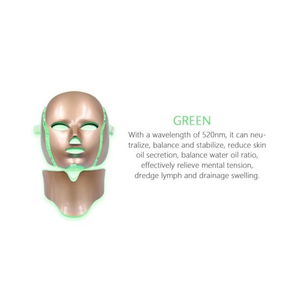 PDT Photon LED Light Therapy Mask Light Facial Mask With Neck