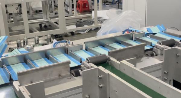 Cheap 10KW Maskface Sheet Making Machine Inverter Control Accurate Productivity Production Speed Of One To Three Mask Machines for sale