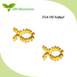 Quality Light Yellow Softgels Capsules 1000mg / 800mg Fish Oil Softgel wholesale