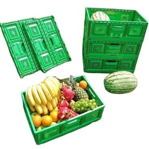 Quality PP Vegetable Packing Plastic Moving Box Containers Crate Stackable Foldable Crate wholesale