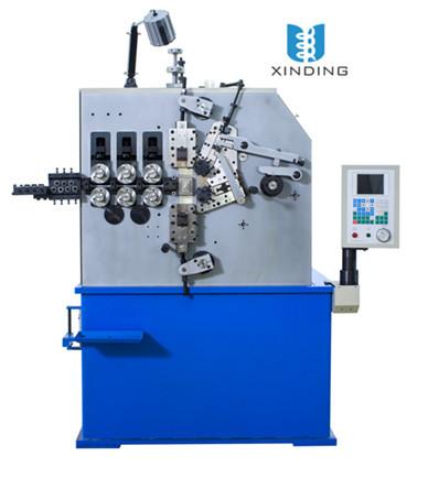 Cheap Blue Three Axis Automatic Spring Coiling Machine With Pitch Servo Motor 1.5 Kw for sale