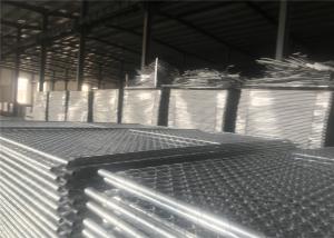 China Chain Wire Temporary Fencing Mesh 2 x 2 6ft x 10ft with a 1 3/8 pipes 16GA temporary mesh fence for sale on sale