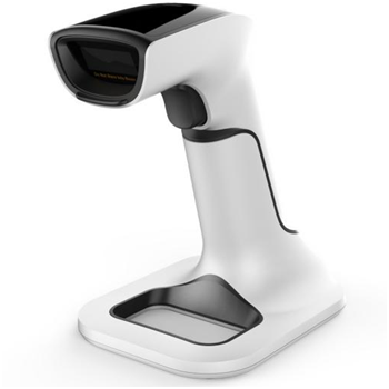2D QR Bar Code Reader Bluetooth Wireless 2.4G Barcode Scanner With Charging Stand 2200mAh Battery