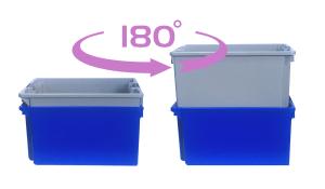 China Injection Solid Storage Crate Moving Box Nestable Plastic Crate Stackable Warehouse Container on sale
