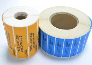 Quality Tamper Evident Security OPEN VOID Security Labels With CMYK Printing wholesale
