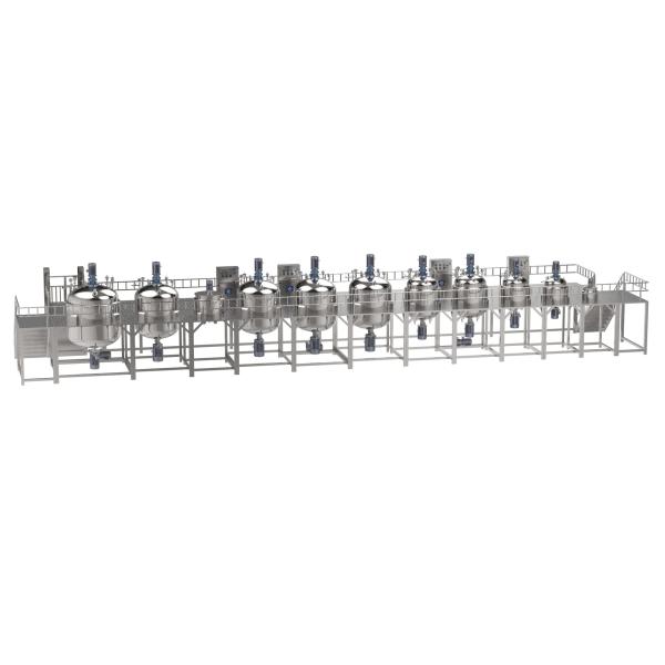 Industrial Homogenizer Toothpaste Making Machine With High Shear Mixer