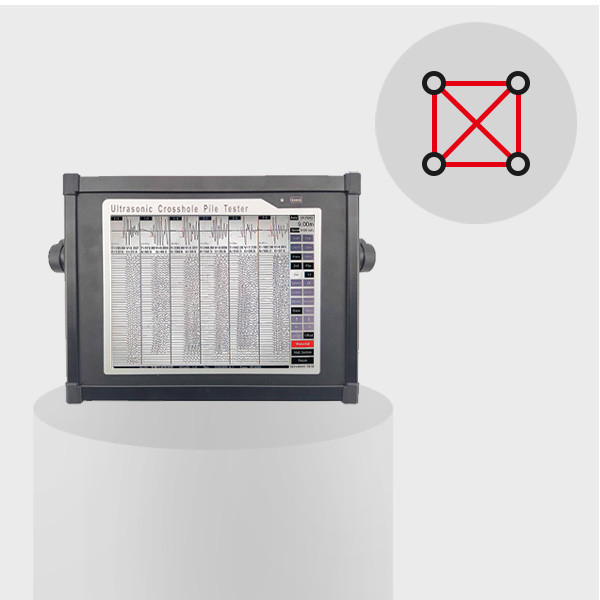 ISO Ultrasonic CrossHole Pile Testing System 4Channels ASTM D6760 Standard