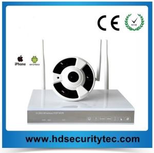 China (5.0 GHZ) H-264-4 CHANNEL DVR RECORDER w/4 CH WIRELESS Panoramic SECURITY CAMERAS AND MULTI-RECEIVER on sale