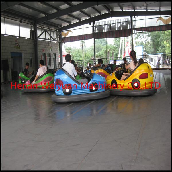 Cheap amusement rides steel floor electric net bumper car for sale