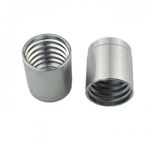 Quality Forged Pipe Fittings Hydraulic Hose Ends For Hydraulic Ferrule Fittings Crimp Couplings Sleeve Fitting wholesale
