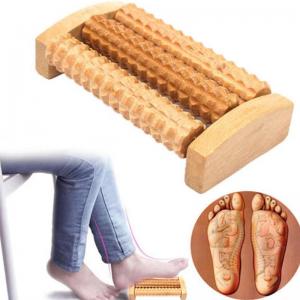 Quality Health Care Wooden Foot Roller , Acupressure Wooden Roller Anti Cellulite wholesale