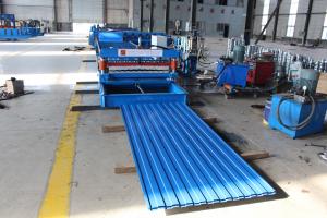 Quality Low Noise Trapezoidal Sheet Roll Forming Machine Metal Roof Panel Machine wholesale