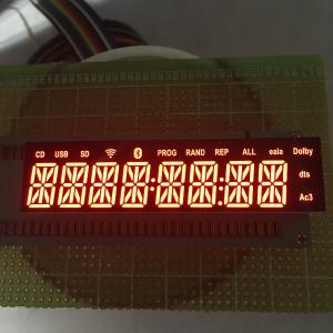 Quality Bluetooth Audio Alphanumeric Led Display 8 Digit 14 Segment Ultra Red Easy Mounting wholesale