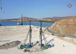 Quality 1800 Rpm Rotation Speed Bottom Feed Vibroflot Pile Frame Type For Dry Method Stone Column wholesale