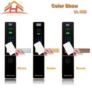 China Home Automation RFID Card Door Lock With Optical or Capacitive Fingerprint Sensor on sale