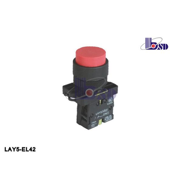 LAY5（XB2）-EL42 red color even button spring return with symbol logo push button swithes