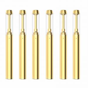 China 0.5/1.0/2.0mL Gold Tip CBD oil Vape Pen Device With Ceramic Coil on sale