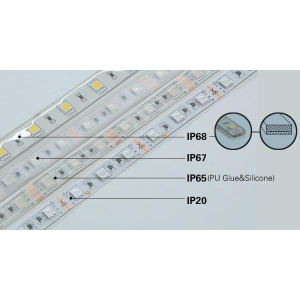 5 Meter Rape Flexible LED Strip Light DC12V Warm White Yellow 60leds