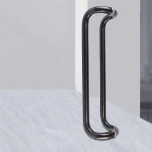 Quality Black Color Stainless Steel Handle For Bathroom Door Shower Room wholesale