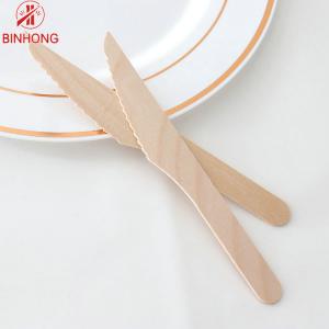 Quality Solid Birch No Plastics ISO9001 Disposable Wooden Cutlery wholesale