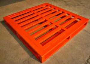 Quality Strong Blue Orange Repairable Recyclable Metal Pallet , 15 - 30kg wholesale
